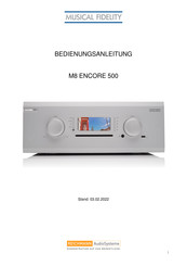 REICHMANN AudioSysteme MUSICAL FIDELITY M8 ENCORE 500 Bedienungsanleitung