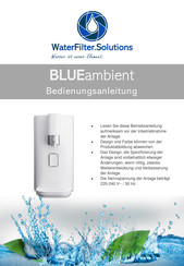 WaterFilter.Solutions GWP-43C6500M Bedienungsanleitung