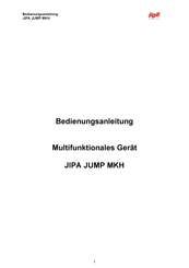 JIPA JUMP MKH 101 Bedienungsanleitung