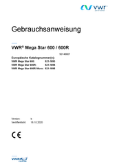 avantor VWR Mega Star 600 Gebrauchsanweisung