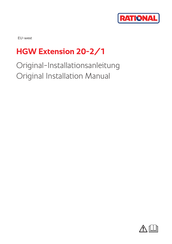 Rational HGW Extension 20-2/1 Original Installationsanleitung
