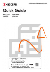 Kyocera MA2001w Kurzanleitung