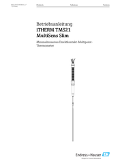 Endress+Hauser iTHERM TMS21 MultiSens Slim Betriebsanleitung
