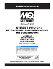 Multiquip Diamond Back STREET PRO 2 SP2 SCE13H20 Betriebshandbuch
