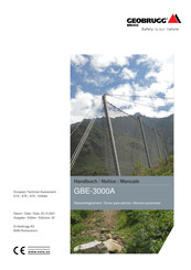 Geobrugg GBE-3000A Handbuch