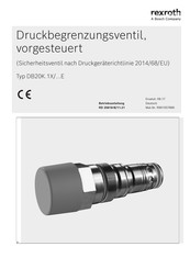 Bosch rexroth DB20K 1X E Serie Betriebsanleitung