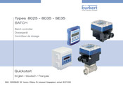 bürkert SE35 BATCHBATCH Schnellstartanleitung