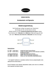 marschall SENSO Bedienungsanleitung