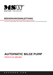 MSW Motor Technics MSW-M-LP-ABP-800 Bedienungsanleitung