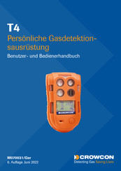 Crowcon T4 Benutzer- Und Bedienungsanleitung