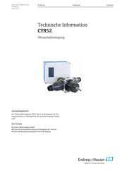 Endress+Hauser CYR52 Technische Information