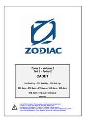 Zodiac CADET 270 Aero Bedienungsanleitung