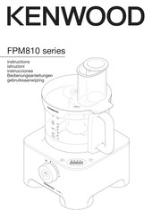 Kenwood FPM810-Serie Bedienungsanleitungen