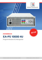 Elektro-Automatik EA-PS 10080-1000 4U Handbuch