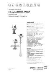 Endress+Hauser Micropilot FMR57 Technische Information