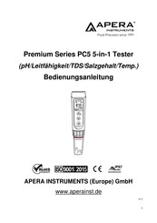 APERA INSTRUMENTS Premium-Serie Bedienungsanleitung