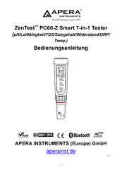 APERA INSTRUMENTS ZenTest PC60-Z Bedienungsanleitung