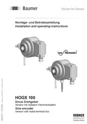 Baumer HOGS 100 Montage- Und Betriebsanleitung