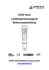 Apera Instruments EC20 Value Bedienungsanleitung