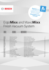 Bosch ErgoMixx MSZV8FS1 Gebrauchsanleitung