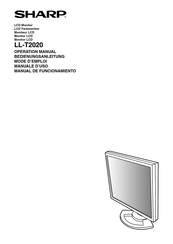 Sharp LL-T2020 Bedienungsanleitung