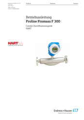 Endress+Hauser Proline Promass F 300 Betriebsanleitung