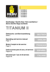 HEBU medical HB 8884-A Gebrauchs- Und Serviceanleitung