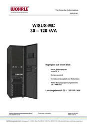 Wöhrle WISUS-MC 120 Technische Information