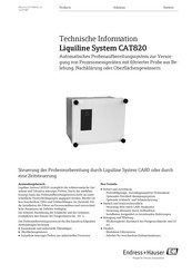 Endress+Hauser Liquiline System CAT820 Technische Information