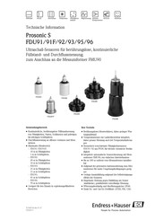 Endress+Hauser Prosonic S FDU96 Technische Information