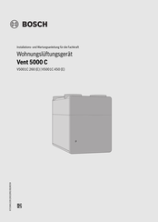 Bosch V5001C 260E Installations- Und Wartungsanleitung Für Die Fachkraft
