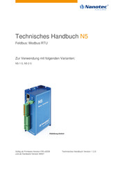 Nanotec N5-1-5 Technisches Handbuch