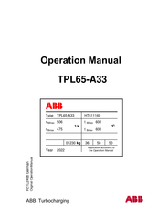 ABB HT595908 TPL69-A33 Betriebshandbuch