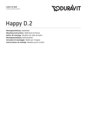 Duravit Happy D.2 Montageanleitung