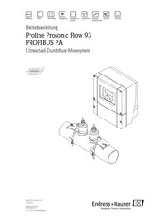 Endress+Hauser PROline Prosonic Flow 93 Betriebsanleitung