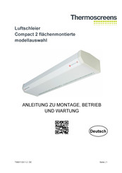 Thermoscreens Compact 2 Anleitung Zu Montage, Betrieb Und Wartung
