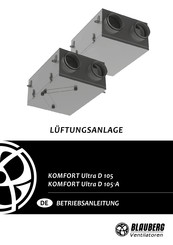 Blauberg Ventilatoren KOMFORT Ultra D 105 Betriebsanleitung