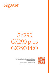 Gigaset GX290 plus Bedienungsanleitung