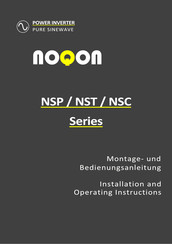 Noqon NSP 3012 Montage- Und Bedienungsanleitung