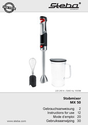 Steba MX 50 Gebrauchsanweisung