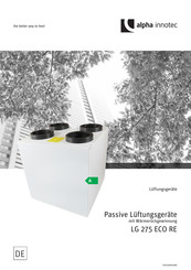 alpha innotec LG 275 ECO RE Bedienungsanleitung