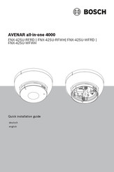 Bosch AVENAR all-in-one 4000 Schnellinstallationsanleitung