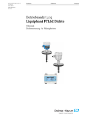 Endress+Hauser Liquiphant FTL62 Betriebsanleitung