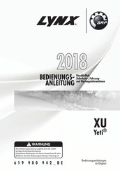 BRP LYNX XU Yeti 2018 Bedienungsanleitung