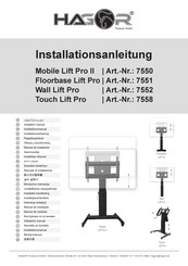 Hagor Mobile Lift Pro II Installationsanleitung