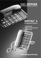 DSC-ZETTLER NOT-Tel 3 Bedienungsanleitung