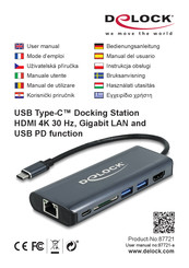 DeLOCK 87721 Bedienungsanleitung