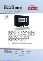 Pellas X RControl EM890 Montage- Und Bedienungsanleitung