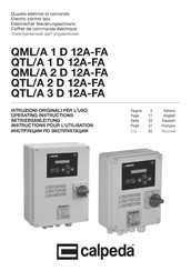 Calpeda QML/A 1 D 12A-FA Betriebsanleitung