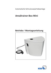KSB Ama-Drainer-Box Mini Betriebs- Und Montageanleitung
